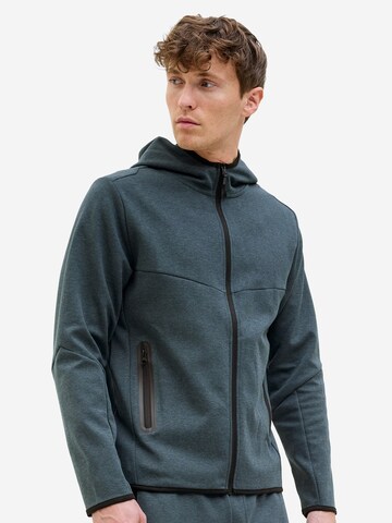 JACK & JONES Sweat jacket 'Fusion' in Blue