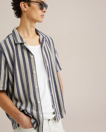 WE Fashion Классический крой Рубашка в Синий