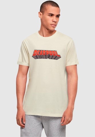 T-Shirt 'Deadpool' ABSOLUTE CULT en beige : devant