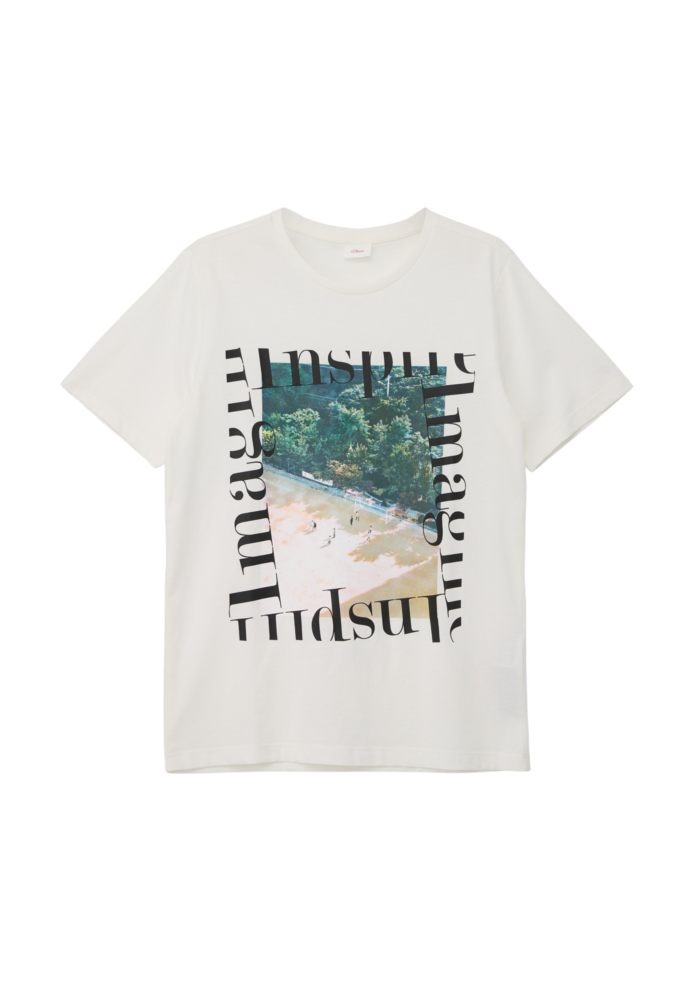T-Shirt s.Oliver en beige : devant