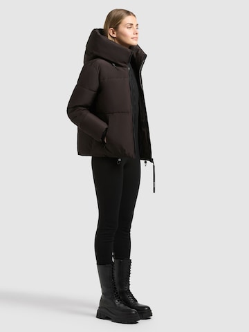 Veste d’hiver 'Audrey2 Matt' khujo en marron
