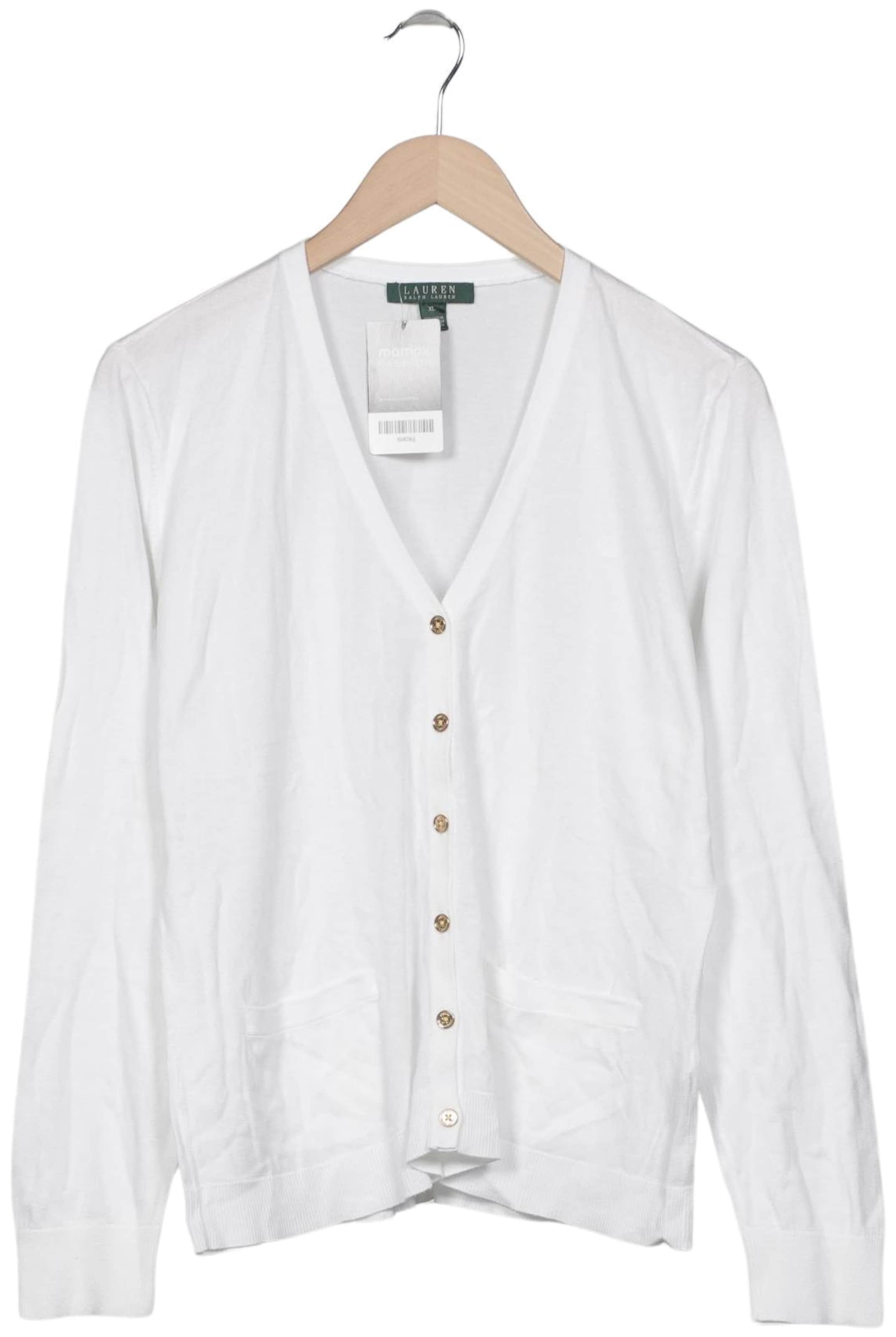 Lauren Ralph Lauren Strickjacke XL in Weiß: Vorderseite