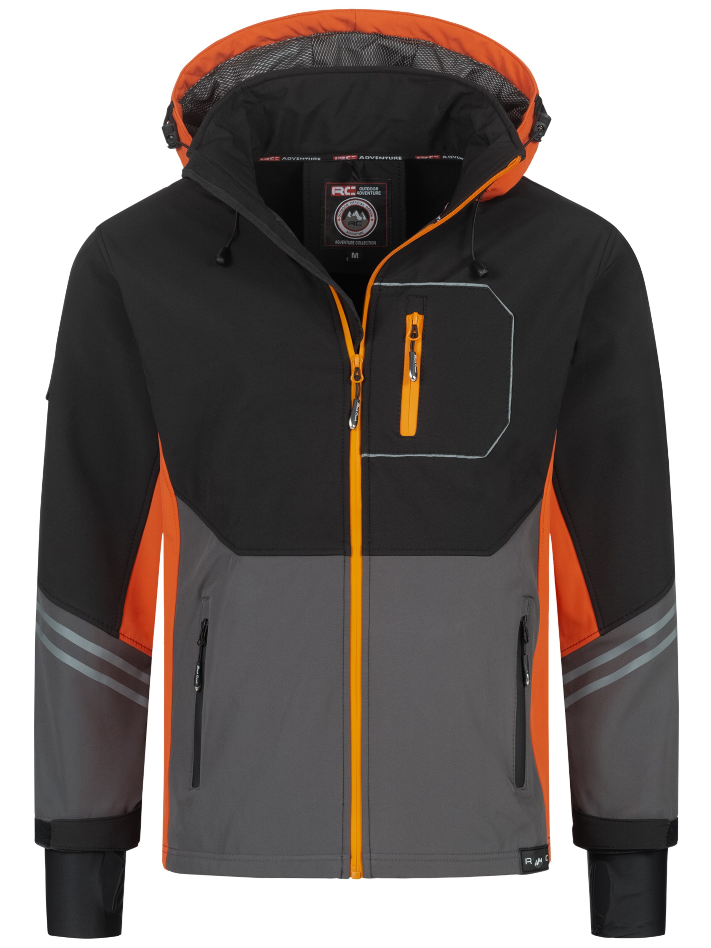 Rock Creek Between-Season Jacket in Orange: front