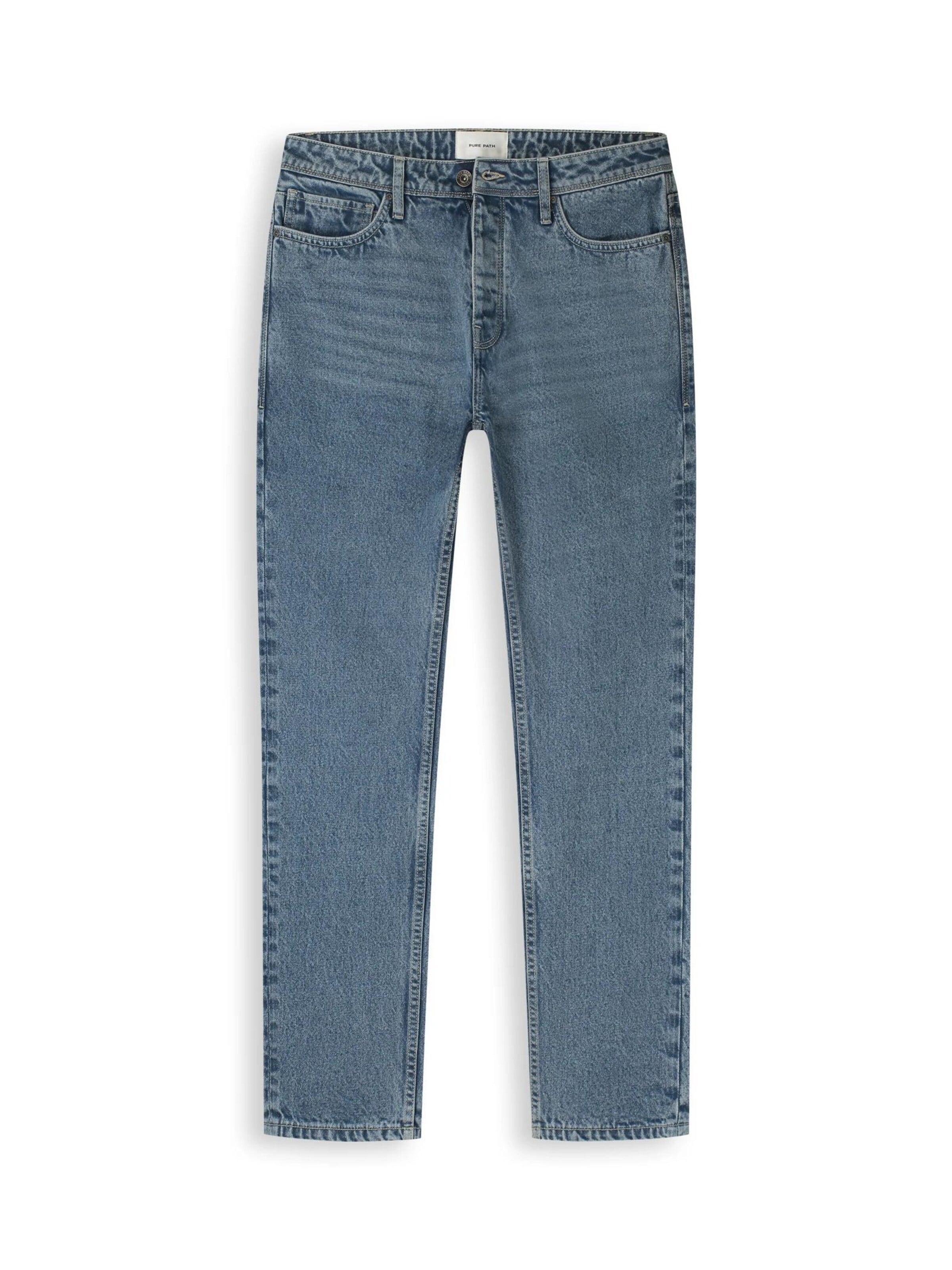 Pure Path Regular Jeans in Blau: Vorderseite