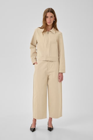My Essential Wardrobe Wide leg Pants 'Cindy' in Beige