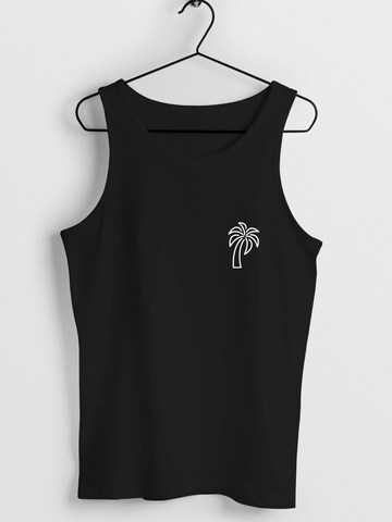 Neverless Shirt 'Palm Lineart' in Black