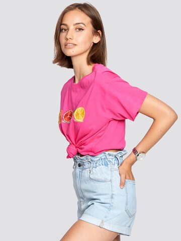 T-shirt ' Orangen ' FRESHLIONS en rose