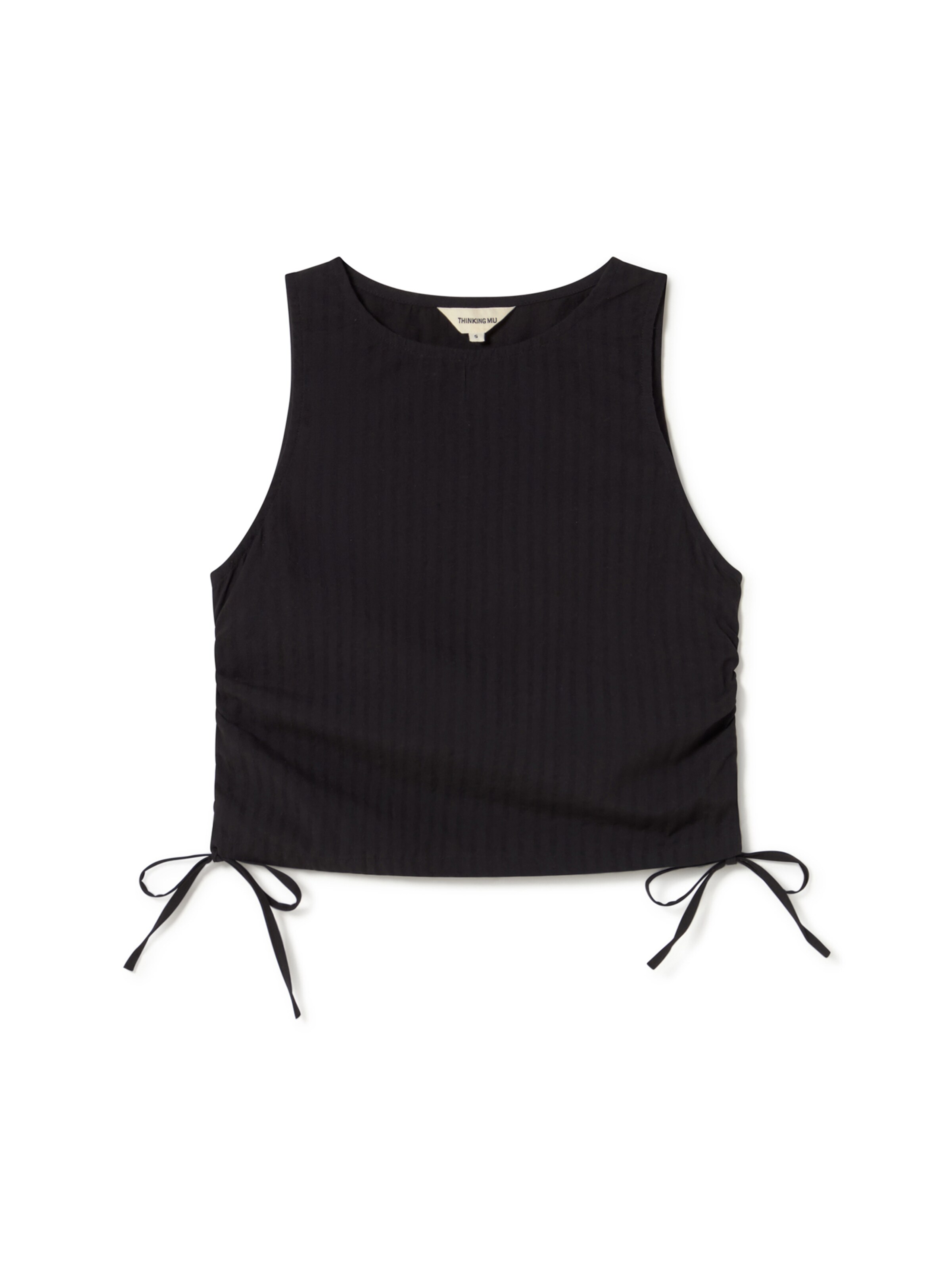 Thinking MU Top ' FLORENCE ' in Black: front