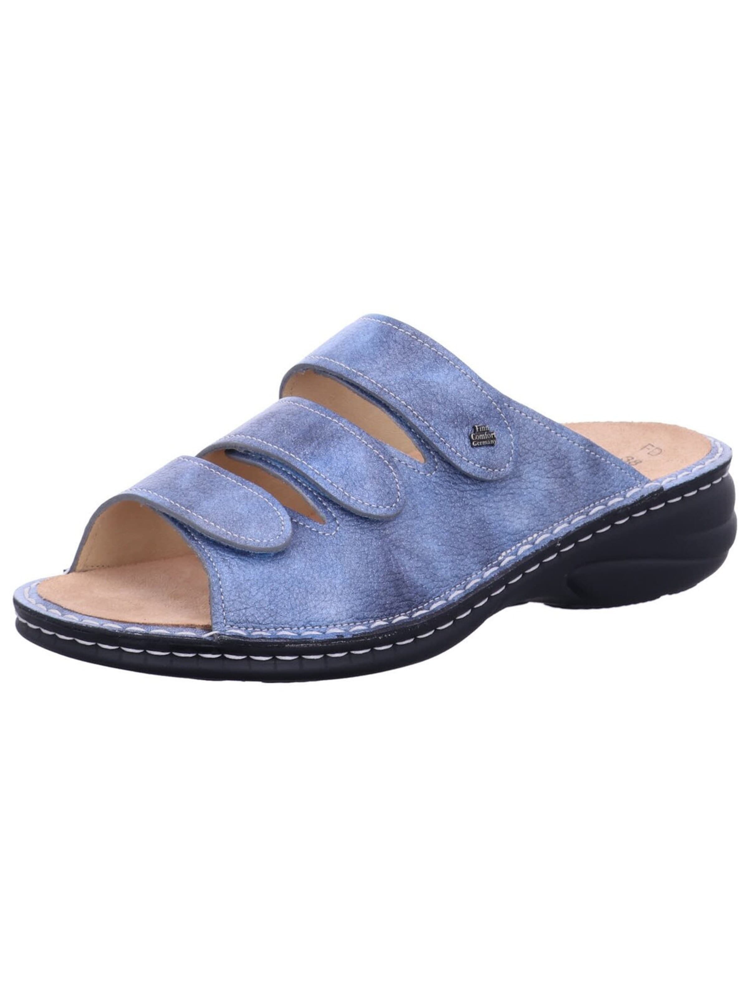 Zoccoletto '02620 705124' di Finn Comfort in blu: frontale