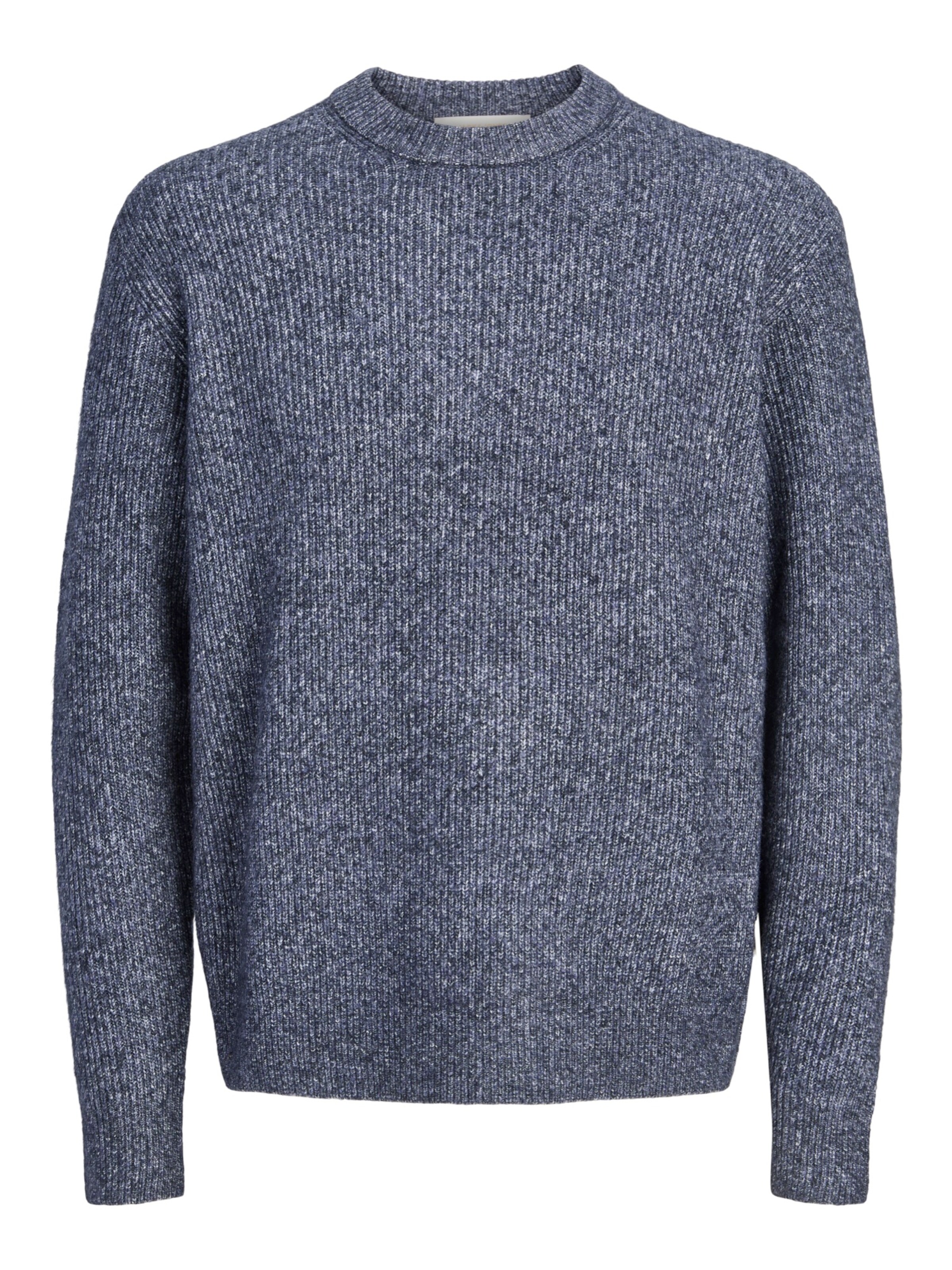 JACK & JONES Svetr 'JORFREDERIKSBERG OLLIE' – modrá: přední strana
