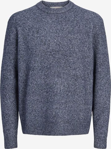 JACK & JONES Svetr 'JORFREDERIKSBERG OLLIE' – modrá: přední strana