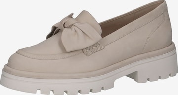 CAPRICE Classic Flats in White: front