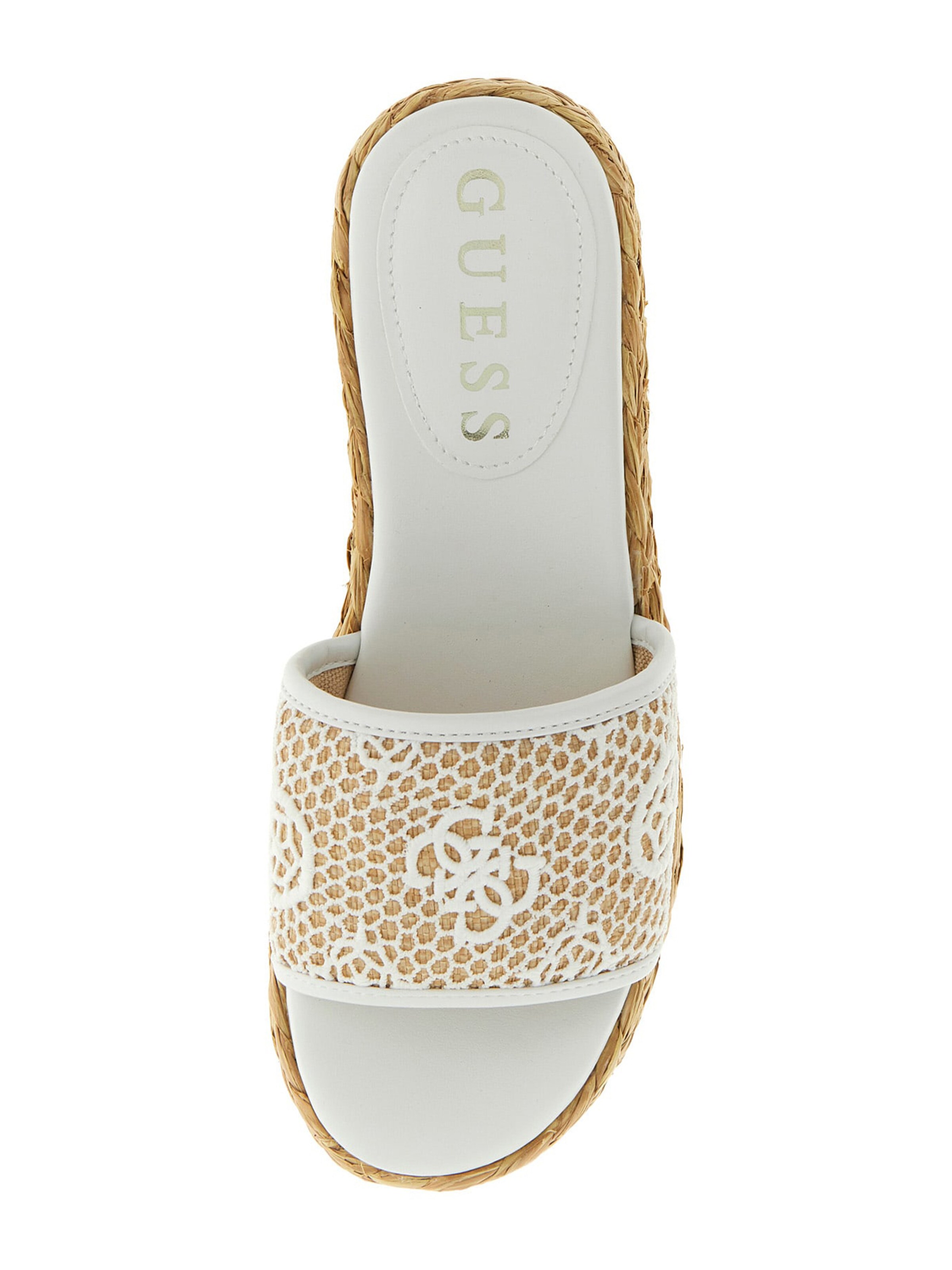 GUESS Pantolette 'BINATA' in Weiß