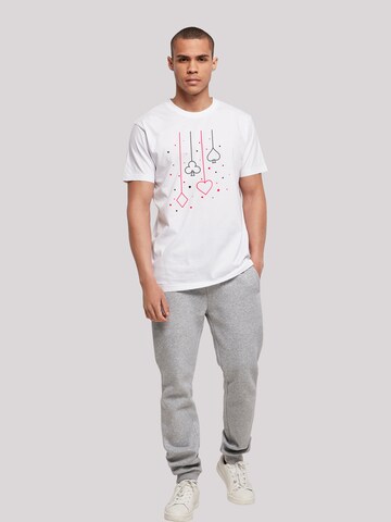 F4NT4STIC Shirt 'Poker' in Wit