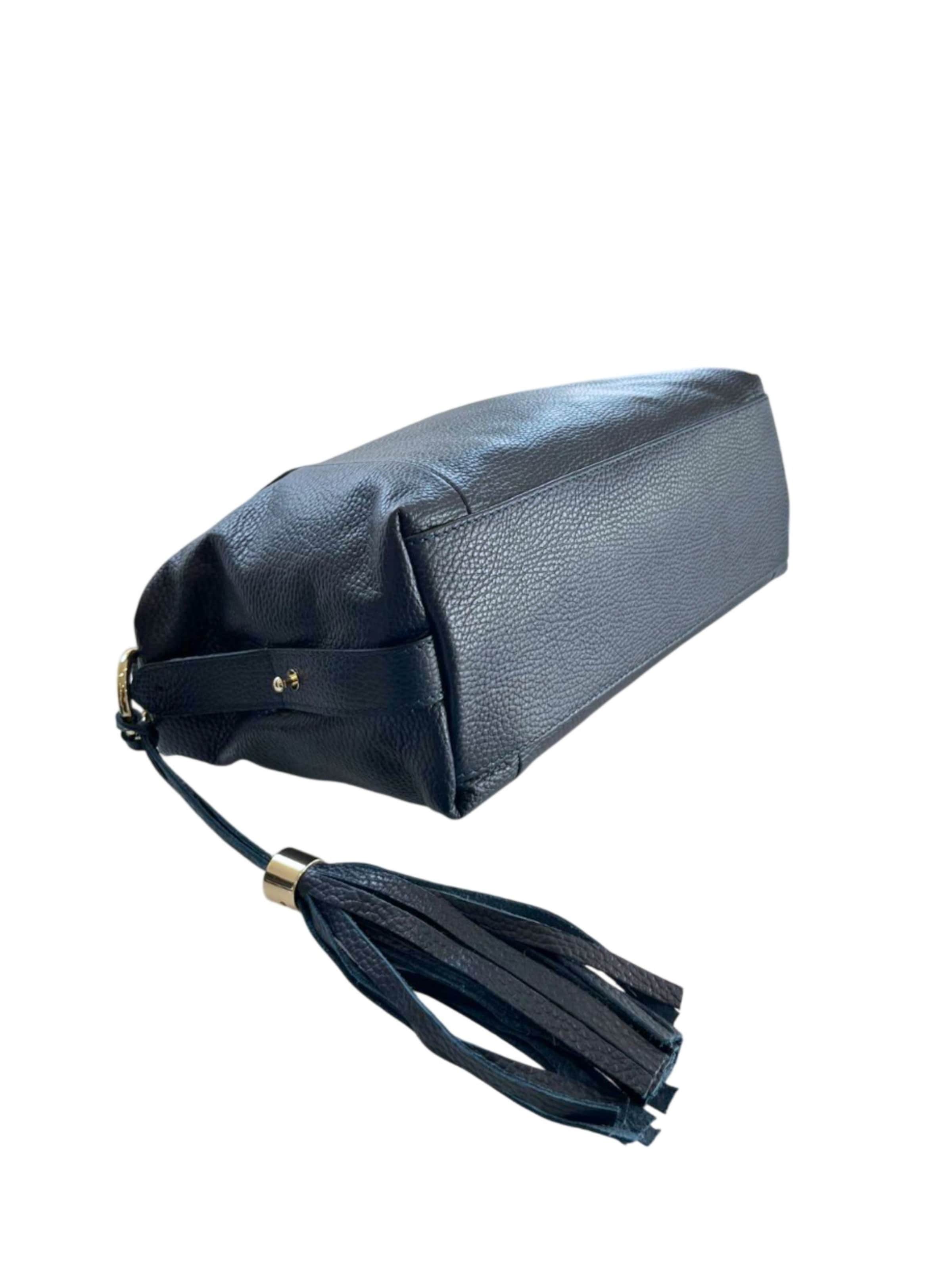 Borsa a mano 'Borsa a Mano Donna Pelle Vacchetta 100% - Modello Lucca Baldinini' di Baldinini Trend in blu