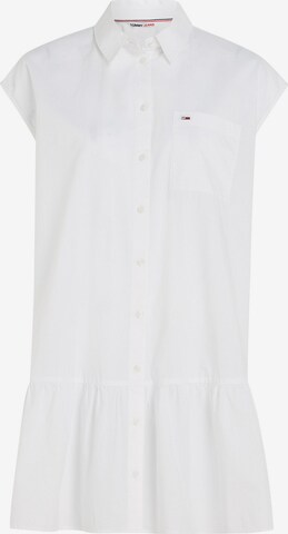 Tommy Jeans Sukienka koszulowa w kolorze biały: przód
