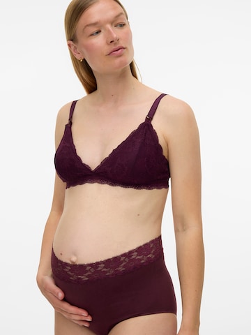 Reggiseno da allattamento di MAMALICIOUS in lilla: frontale