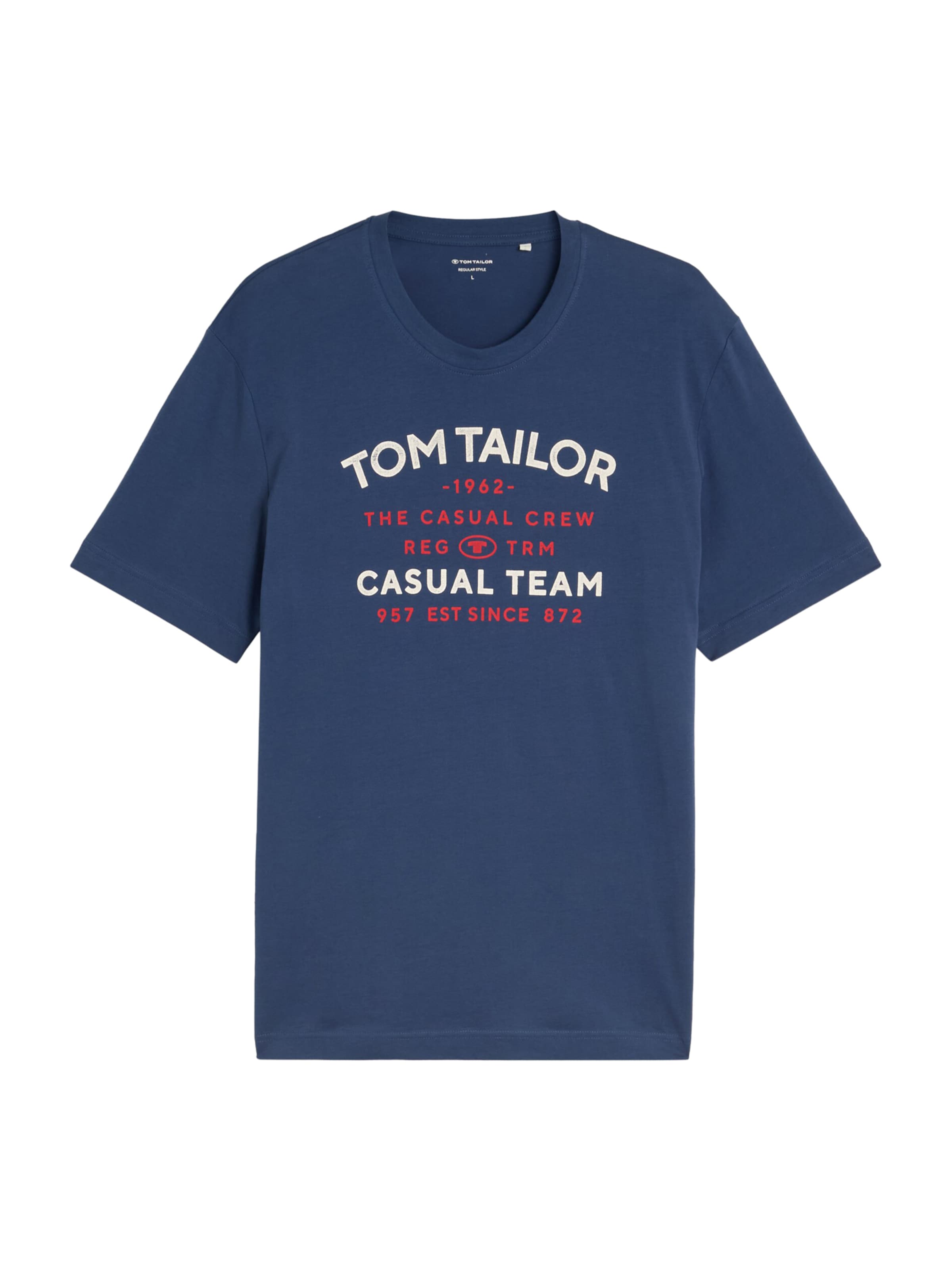 TOM TAILOR Majica | modra barva: sprednja stran