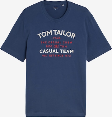 TOM TAILOR Majica | modra barva: sprednja stran