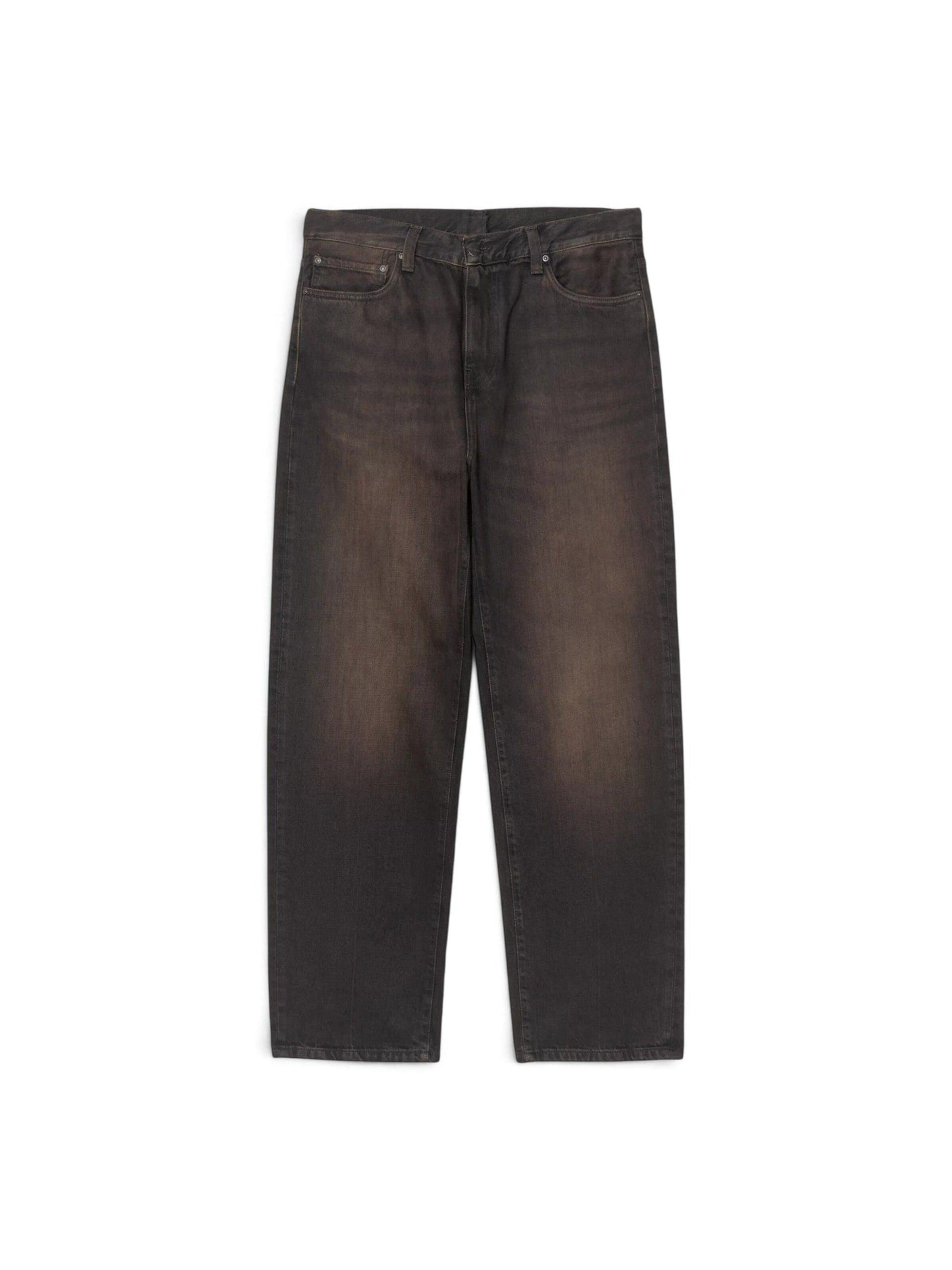 Baggy Pantaloni 'ARON PANT BLACK TOBACCO USED WASH' di Carhartt WIP in nero