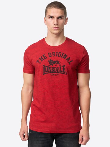 LONSDALE Футболка 'ORIGINAL' в Красный: спереди