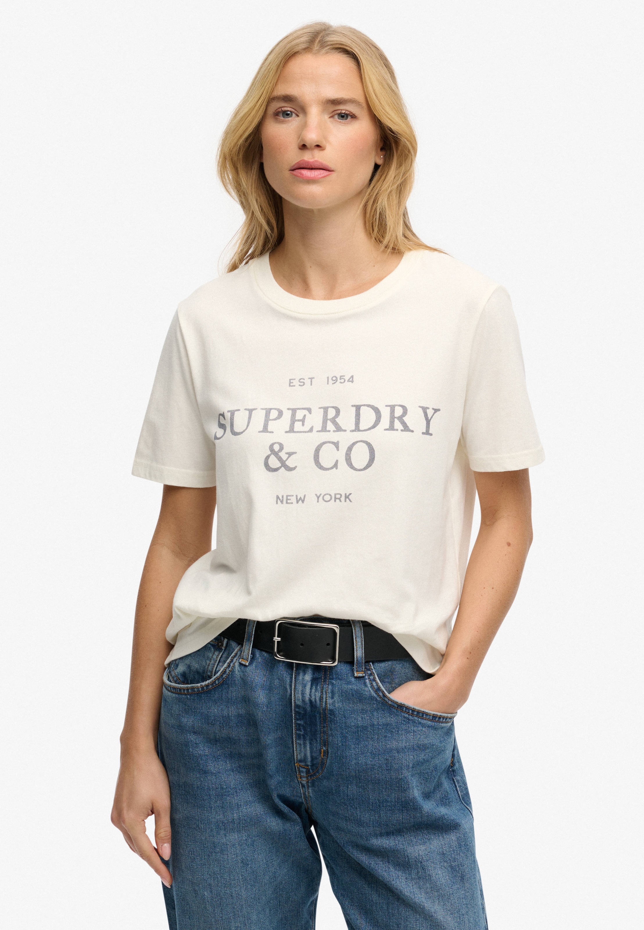 Superdry & Co Tričko - Béžová: predná strana