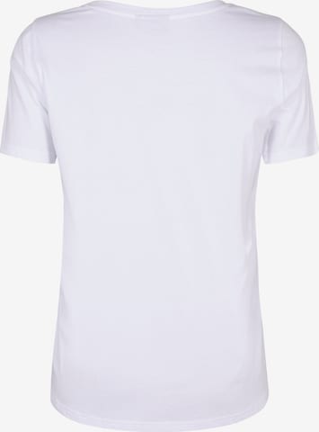 Zizzi T-shirt 'VELIN' i vit