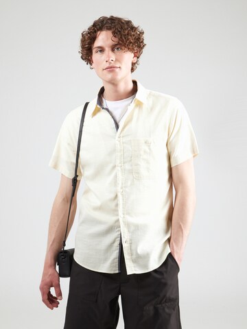 s.Oliver Slim fit Overhemd in Geel: voorkant