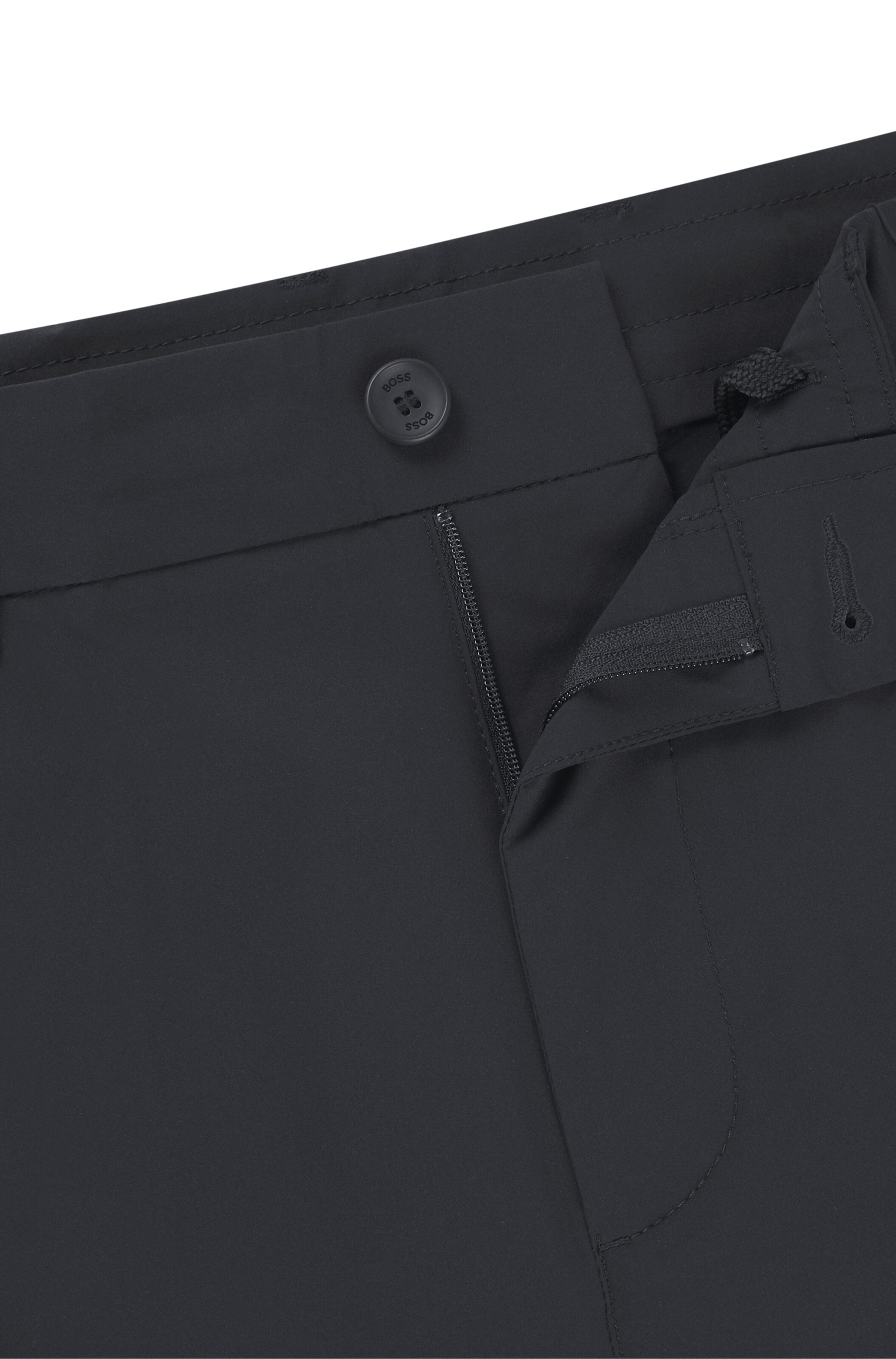 BOSS Slimfit Chino kalhoty 'Speedflex' – černá