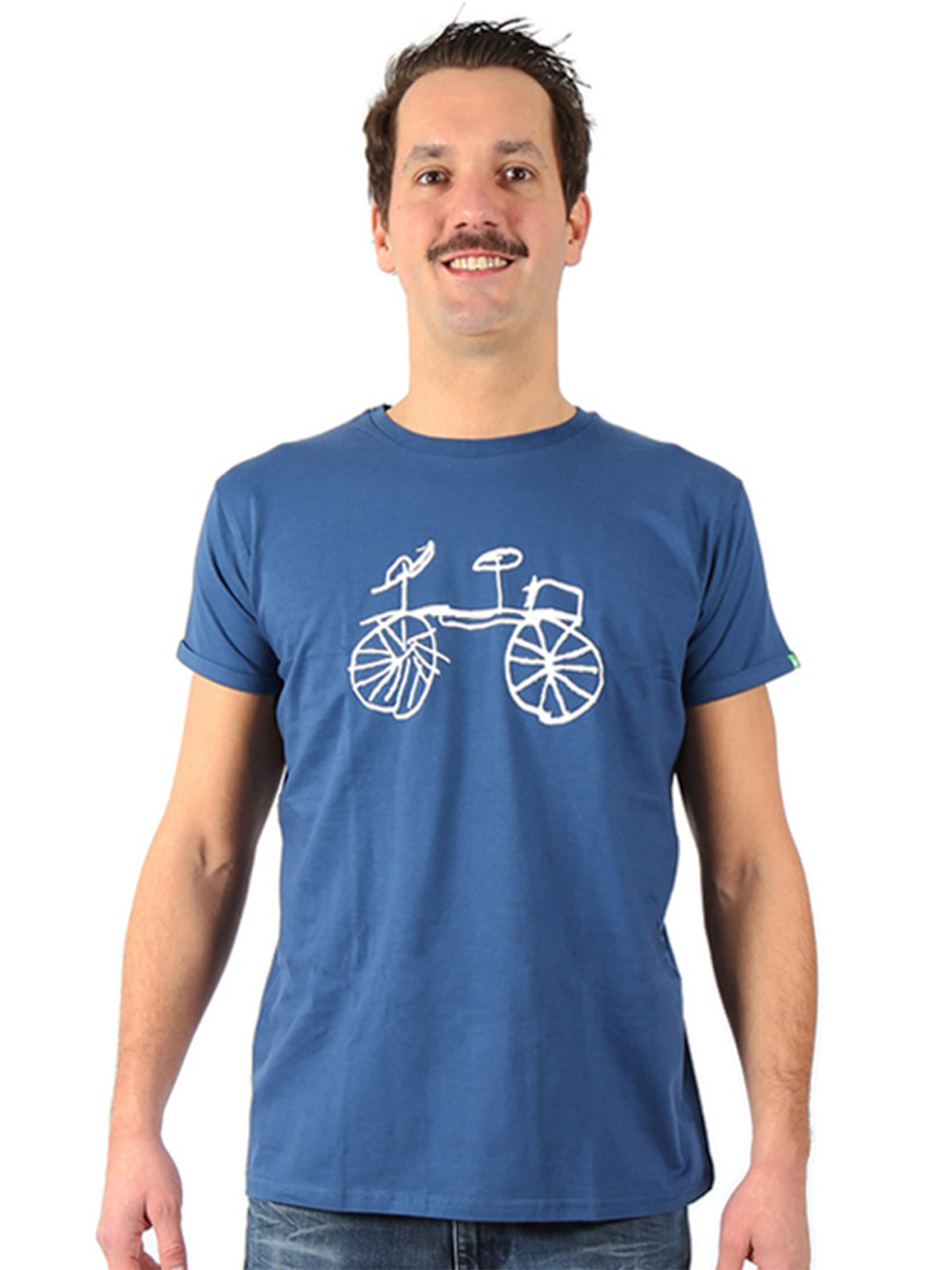 Kipepeo Clothing Shirt 'BAISIKELI' in Blue: front