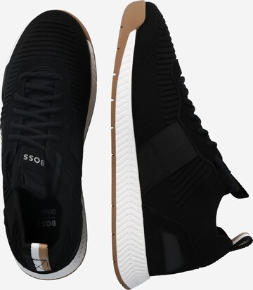 BOSS Black Sneakers laag 'Titanium Runn' in Zwart