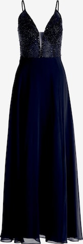 Robe de soirée Vera Mont en bleu : devant