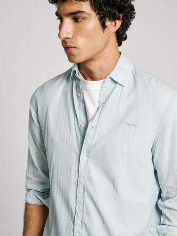 Coupe slim Chemise 'Marcial' Pepe Jeans en bleu