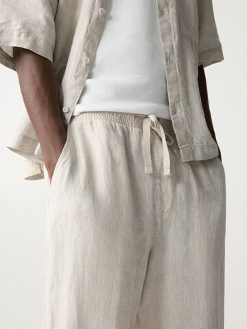Pull&Bear Baggy Broek in Beige