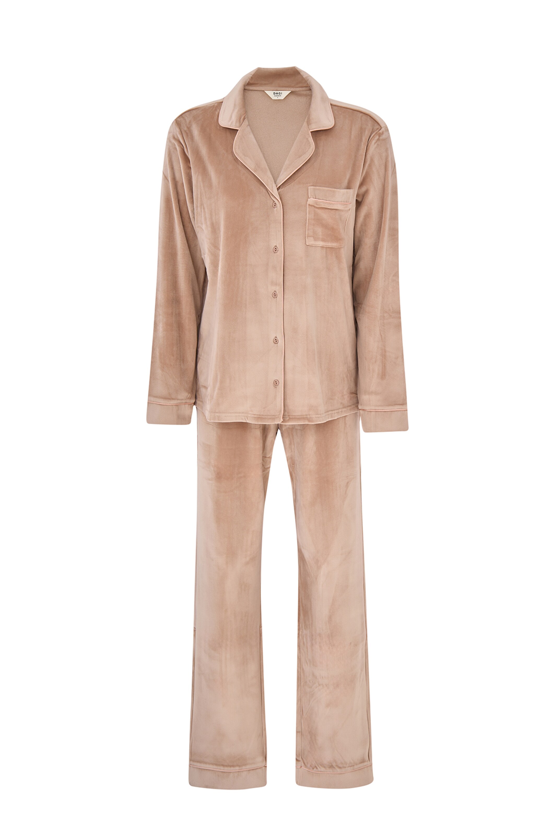 Dagi Πιτζάμα σε καφέ: μπροστά