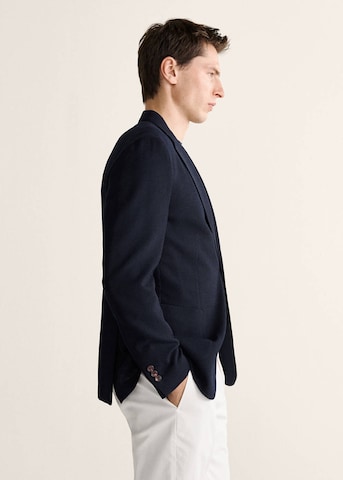 MANGO MAN Slim fit Suit Jacket 'Azure' in Blue