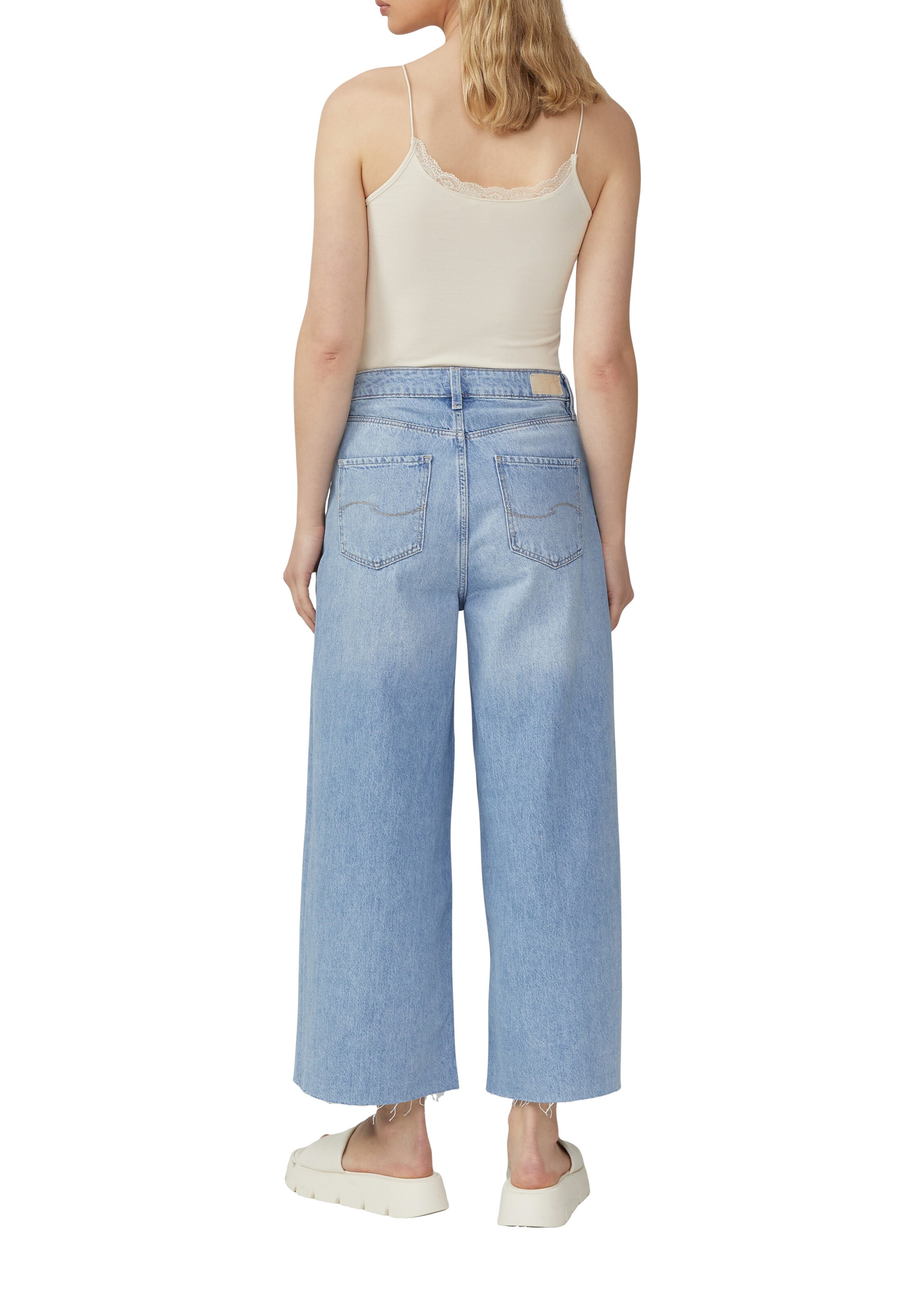 QS Wide leg Jeans 'Catie' in Blue