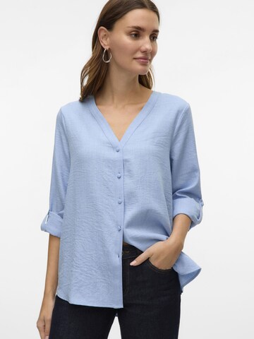 VERO MODA Bluse 'VMMelaney' i blå