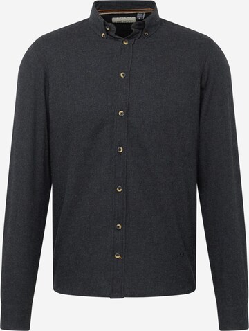 Coupe regular Chemise 'Burley' BLEND en noir : devant