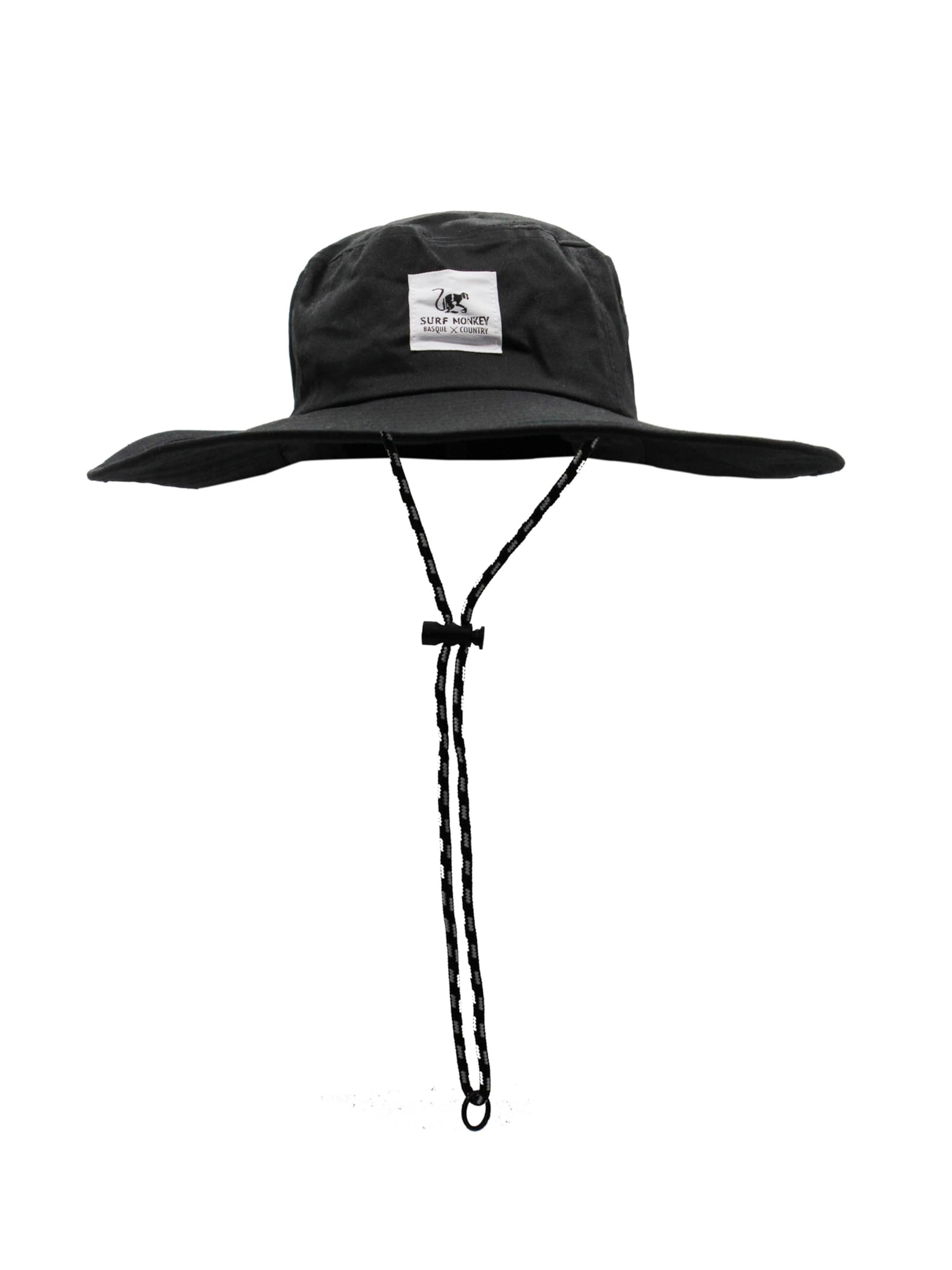 Chapeaux de sports Surf Monkey en noir : devant