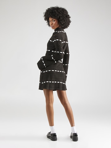 florence by mills exclusive for ABOUT YOU Knitted dress 'Tinsel' in Black