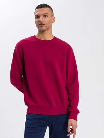 Cross Jeans Sweatshirt in Rot: predná strana