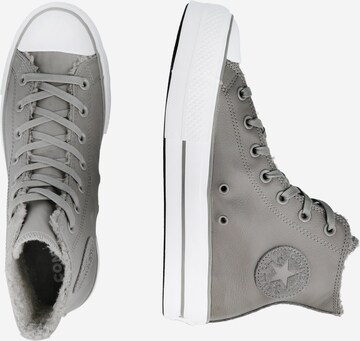 pelēks CONVERSE Augstie brīvā laika apavi 'CHUCK TAYLOR ALL STAR LIFT'