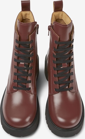 CAMPER Lace-Up Ankle Boots 'Milah' in Red