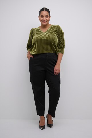 KAFFE CURVE Blouse 'cacanna' in Green