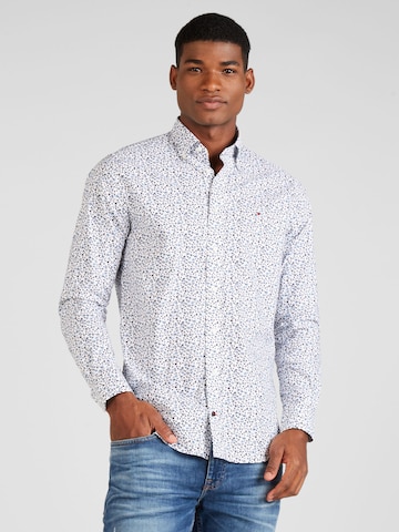 TOMMY HILFIGER - Regular Fit Camisa em branco: frente