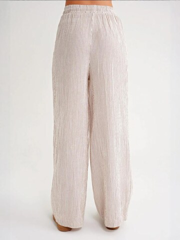 Wide leg Pantaloni di MixRay in marrone
