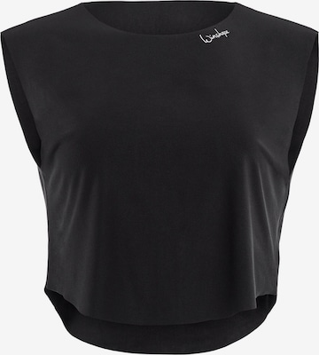 juoda Winshape Sportiniai marškinėliai be rankovių 'AET115LS': priekis