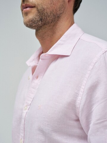 Coupe regular Chemise 'Birmingham' Salsa Jeans en rose