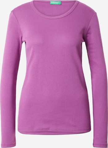 T-shirt UNITED COLORS OF BENETTON en violet : devant